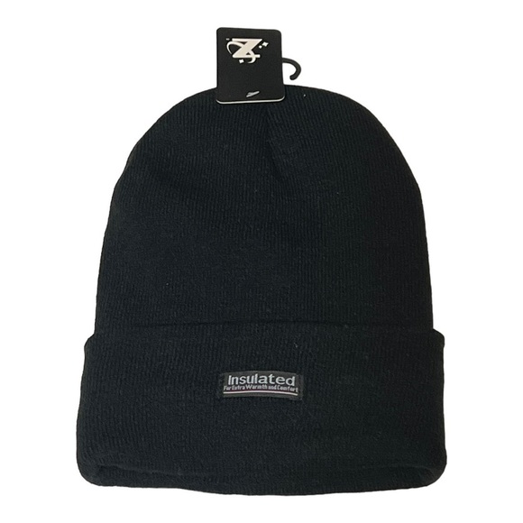 Greg III Black Insulated Knit Ski Cap Men’s Warm Cozy Outdoor Winter Beanie Hat - Picture 3 of 8